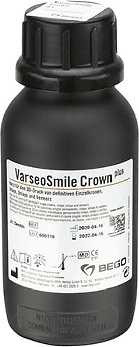 Фотополимер для печати постоянных реставраций Bego Varseo Smile Crown plus A1