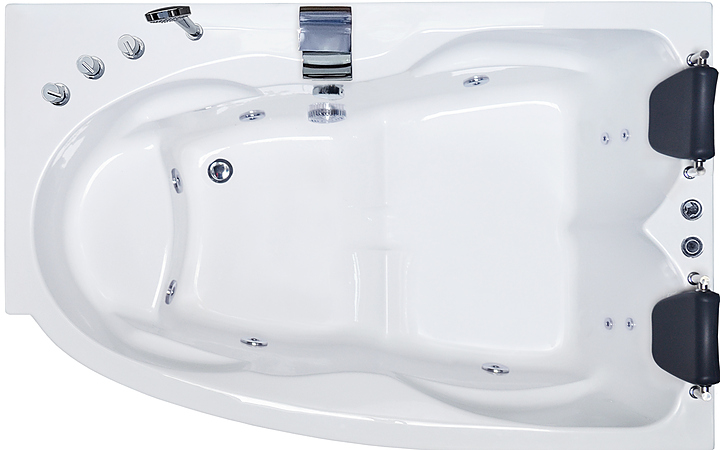 Ванна гидромассажная двойная Royal Bath SHAKESPEARE COMFORT RB652100CM-R 170х110х67 см, акрил