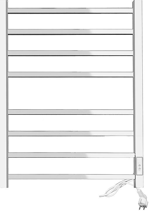 Полотенцесушитель электрический Domoterm Квадро 109-S П8 50x70 см TBOX EK R, с таймером, правый