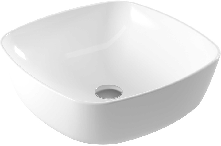 Раковина накладная SEREL WASHBASIN 3049 46х46х15,5 см, фарфор, белая