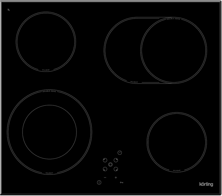 Варочная панель электрическая Korting HK 62051 B черная