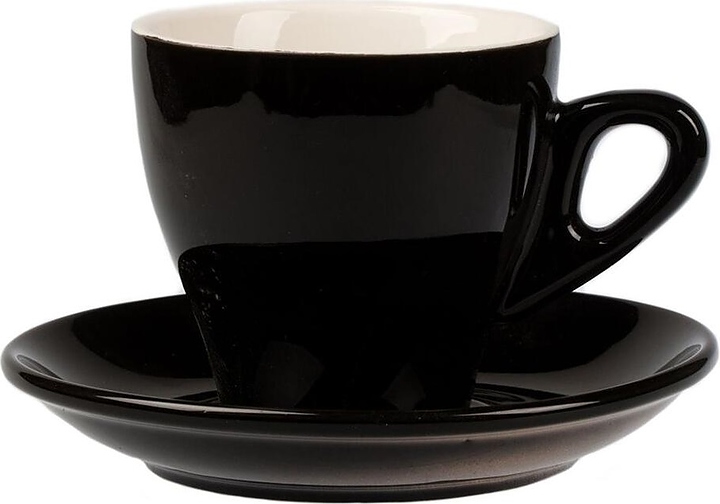 Кофейная пара P.L. Proff Cuisine Barista INQ-CS11916WD-Black 280 мл (фарфор) черная