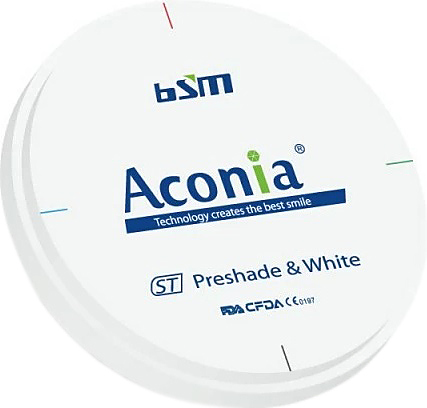 Диск диоксида циркония Chengdu Besmile Biotechnology Aconia, ST, оттенок A4, 98x12