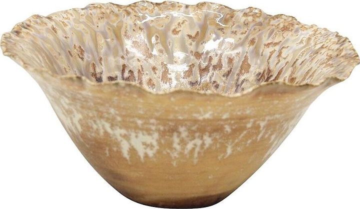 Салатник P.L. Proff Cuisine Pearl Coral Flower Frutti di Mare QB23171006 650 мл d=19,5 см h=9 см (керамика)