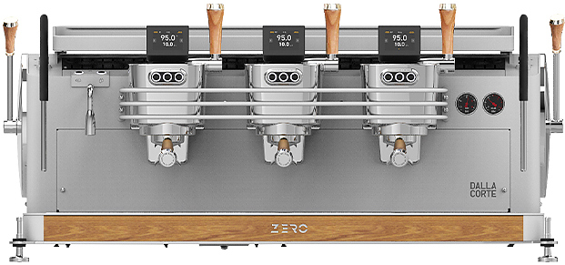 Кофемашина Dalla Corte 1 MC ZERO 3 WO 400 белый, дуб