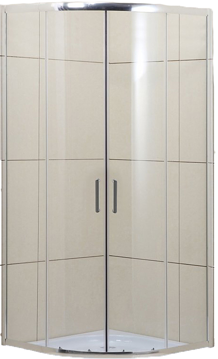 Уголок душевой BelBagno UNO-195-R-2-100-C-Cr 100x100x195 см, прозрачное стекло