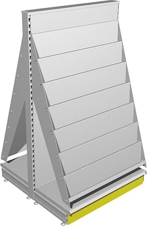 Стеллаж для газет и журналов STAHLER (CRYSPI) Praktish L=1000, H=1650