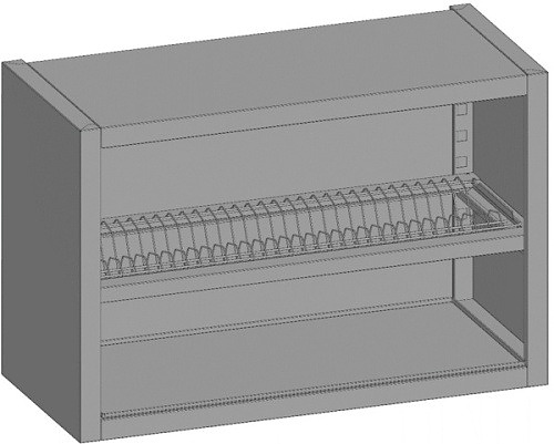 Полка настенная для стаканов Restoinox ПНО-С-7/4