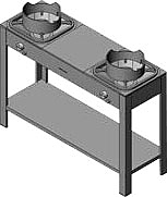 Плита газовая Вулкан KSB02 8155 WOK