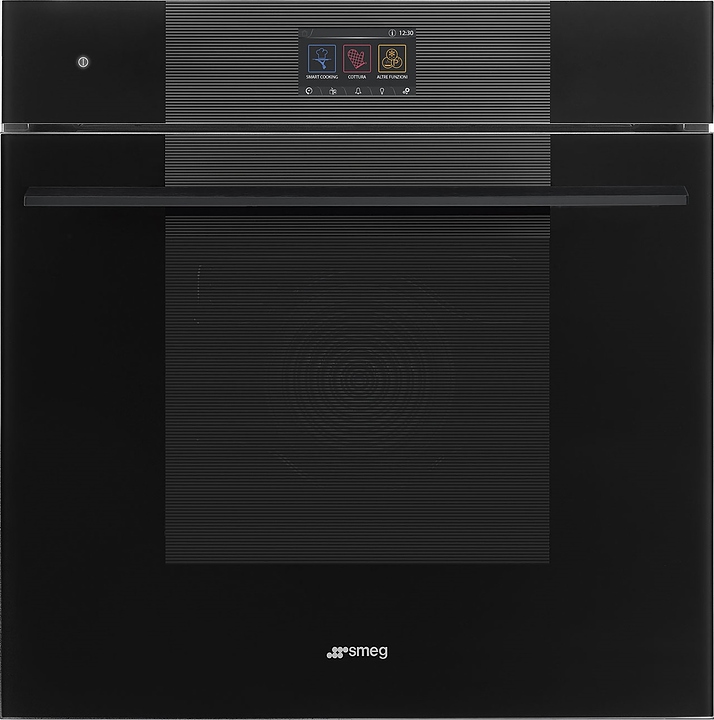 Духовой шкаф комбинированный с паром и пиролизом SMEG SOP6104S2PB3 черный / стекло