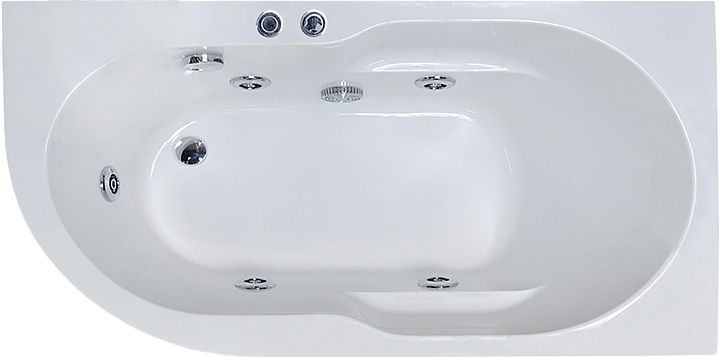 Ванна гидромассажная Royal Bath AZUR STANDART RB614203ST-R 170x80x60 см, акрил