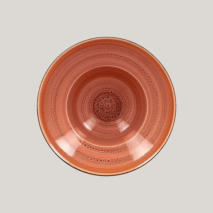 Тарелка круглая глубокая RAK Porcelain Twirl Coral TWCLXD26CO 480 мл