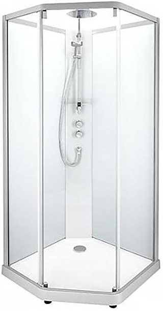 Кабина душевая IDO Showerama 10-5 Comfort 558.208.316 100х100 см профиль хром матовый, прозрачное и матовое стекло