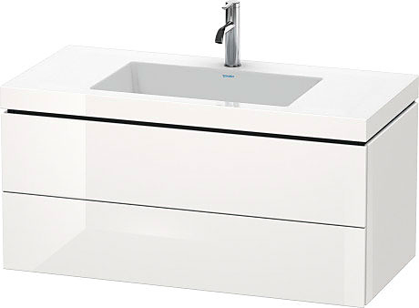 Тумба подвесная с умывальником Duravit L-Cube LC6928O2222 c-bonded