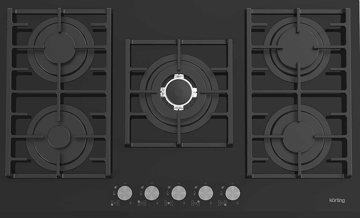 Варочная панель газовая Korting HGG 9835 CTN черная
