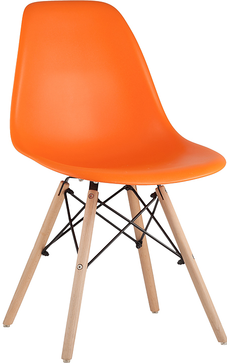 Стул Stool Group Simple DSW оранжевый