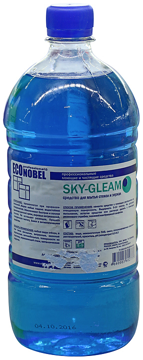 Средство для мытья стекол и зеркал ECOnobel SKY-GLEAM 1 л.