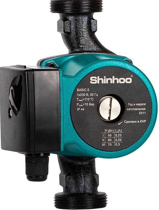 Насос циркуляционный с мокрым ротором Shinhoo BASIC S 25-4S 180