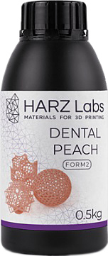 Фотополимер HARZ Labs LLC Dental Peach для LCD/DLP принтеров, 0,5 л