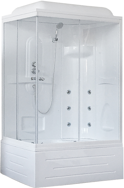 Душевая кабина с гидромассажем Royal Bath RB8120BP2-T-R правая 120х80 см