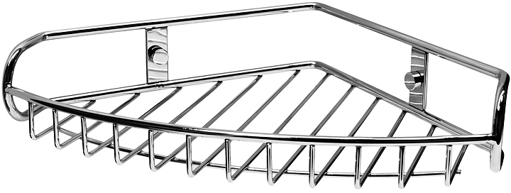 Полка металлическая угловая подвесная Wasserkraft K-1211 хром