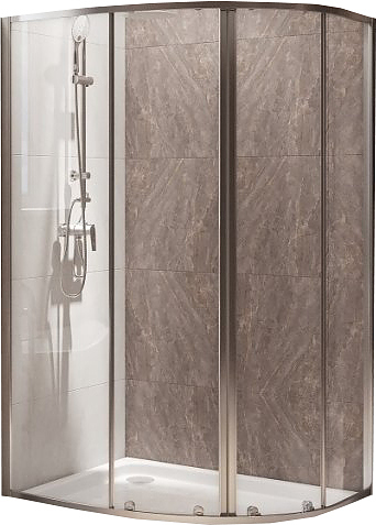 Уголок душевой BelBagno DUE-RH-2-120/80-C-Cr 120x80x190 см, стекло прозрачное