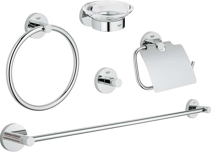 Набор аксессуаров 5 в 1 Grohe Essentials 40344001 хром