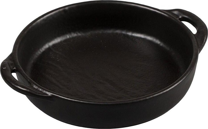 Блюдо сервировочное P.L. Proff Cuisine Black Star 52434 570 мл 22х18 см h=4 см (фарфор) овальное с ручками