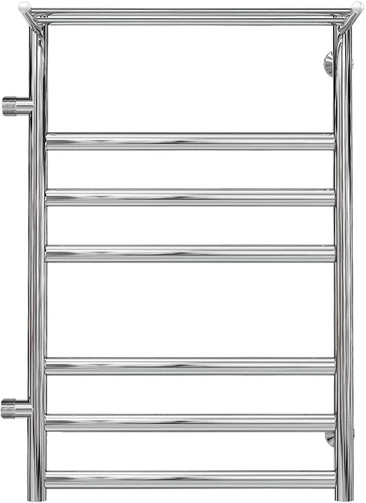 Полотенцесушитель водяной Terminus Хендрикс 7П Ду 25 (1") НР 50х79,6 см, с полкой, боковое подключение слева