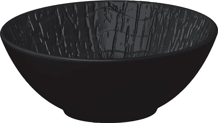 Салатник P.L. Proff Cuisine Black Raw Wood 60079-C 450 мл d=15 см h=5,5 cм (фарфор)