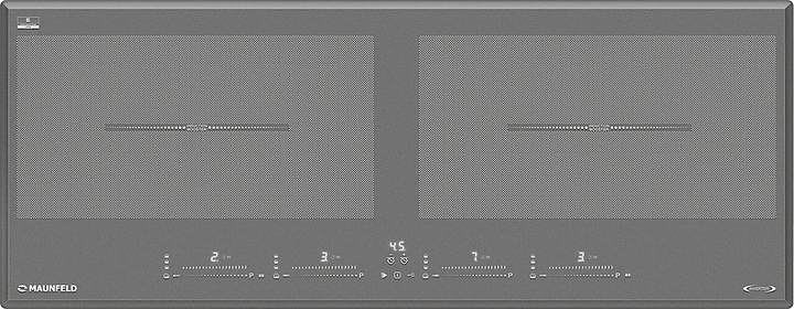 Варочная панель индукционная Maunfeld CVI904SFLLGR Inverter серая