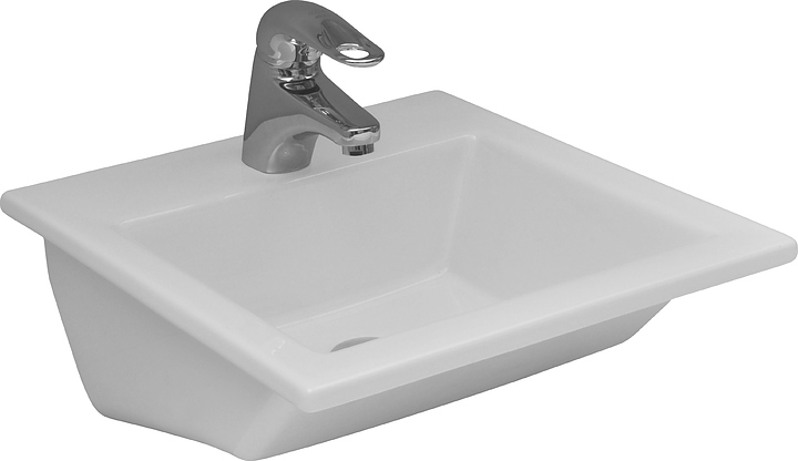 Раковина подвесная SEREL WASHBASIN 3014 42х42х14 см, фарфор, белая