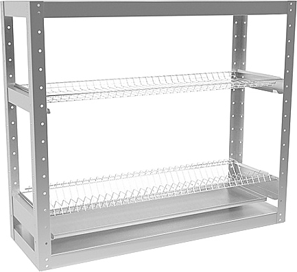 Стеллаж для тарелок ПищТех Стандарт СКТСН-11КС-2М