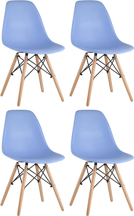 Стул Stool Group DSW голубой x4