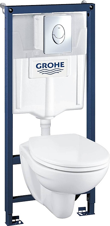 Унитаз подвесной с бачком и инсталляцией Grohe 39116000Gr