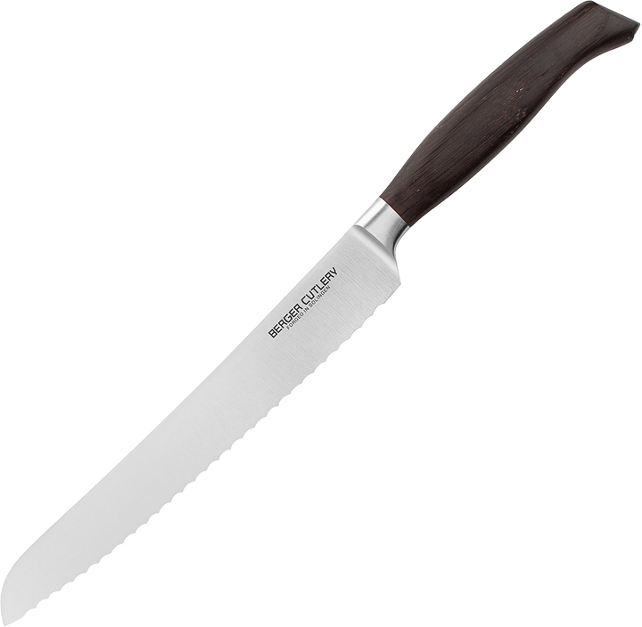 Нож для хлеба BERGER CUTLERY Ergo Line Smoked Oak BC110222 220 мм