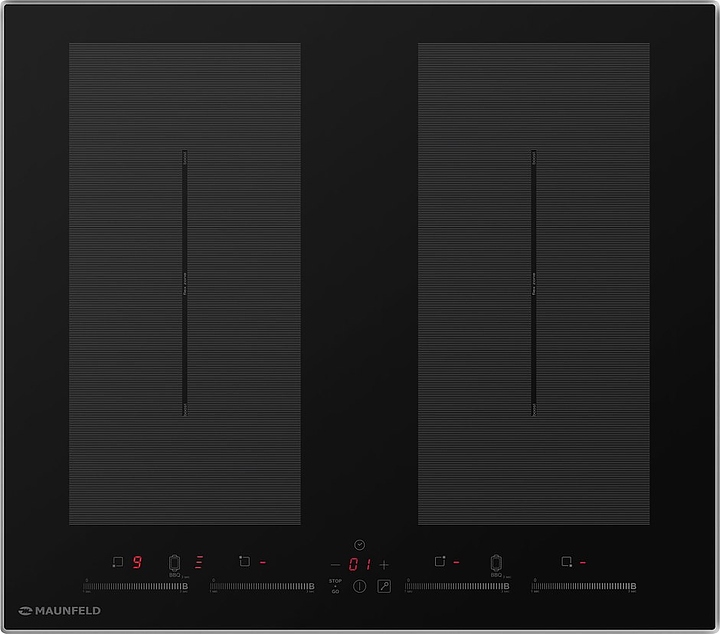 Варочная панель индукционная Maunfeld EVSI594FL2SBK черная с металлической рамкой