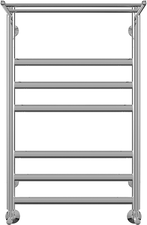 Полотенцесушитель Terminus Хендрикс П7 50x79,6 см, с полкой, нерж. сталь, н.п.