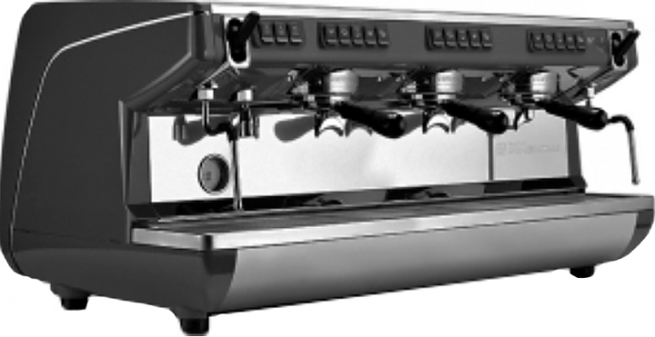 Кофемашина Nuova Simonelli Appia Life 3Gr V черная, высокие группы, экономайзер, автомат