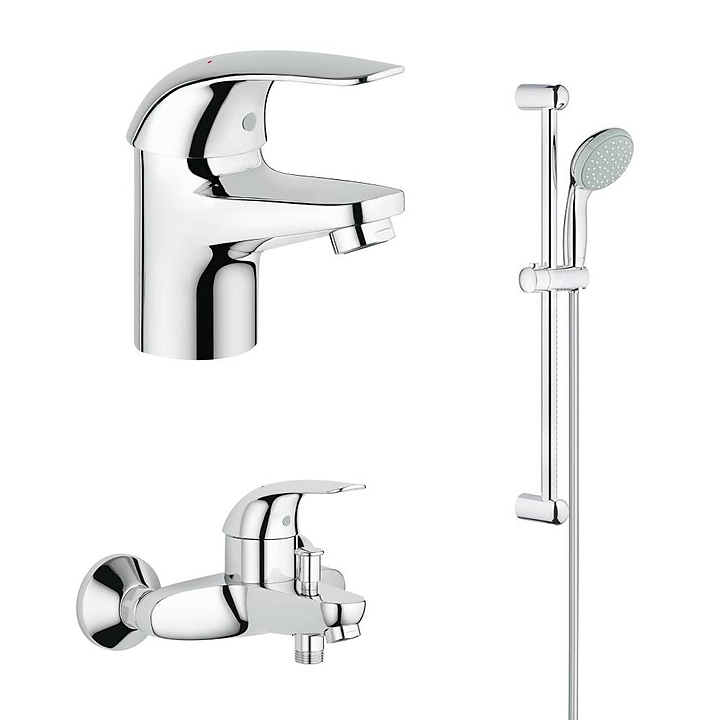 Комплект душевой Grohe Eueroeco 124428