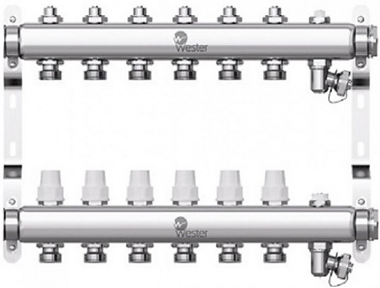 Группа коллекторная Wester W903 0-32-1885 1" ВР/ВР 6 вых 3/4" НР под евроконус