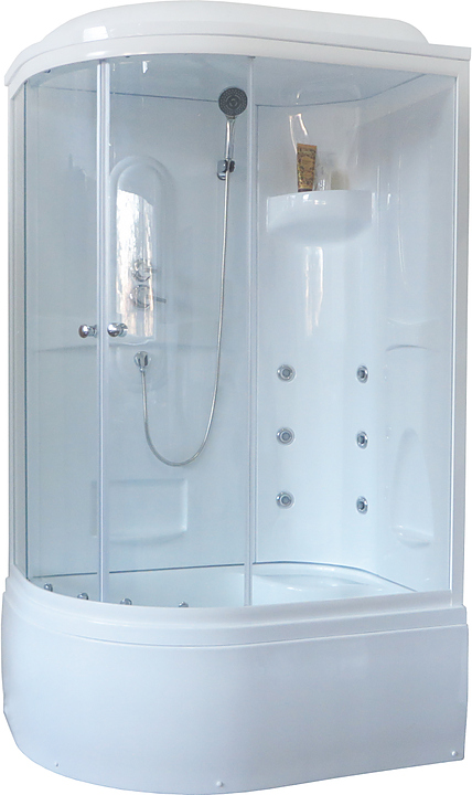 Душевая кабина с гидромассажем Royal Bath RB8120BK2-T-R правая 120х80 см