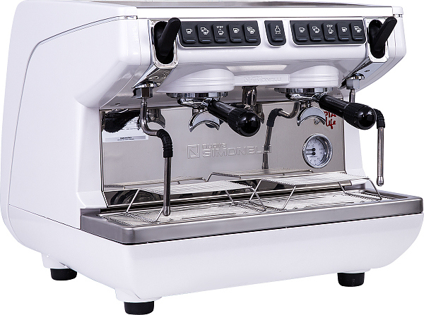 Кофемашина автоматическая Nuova Simonelli Appia Life Compact 2Gr V 220V white+economizer+Easy Cream+high groups
