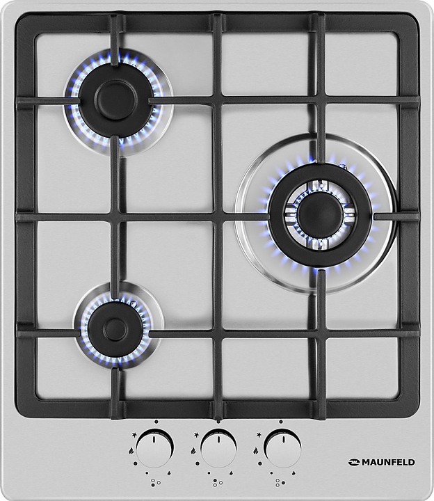 Варочная панель газовая Maunfeld EGHS.43.33CS/G нерж. сталь