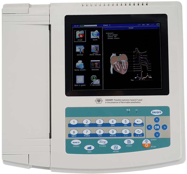 Электрокардиограф Med-Mos ECG1200G с РУ