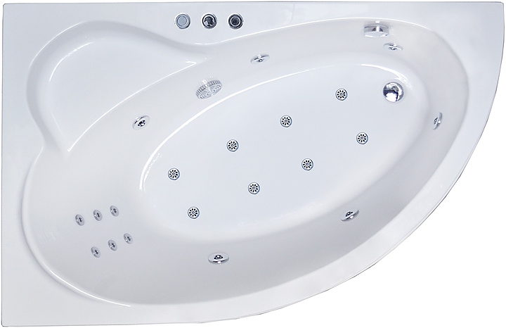 Ванна гидромассажная Royal Bath ALPINE DE LUXE RB819101DL-L 160х100x58 см, акрил