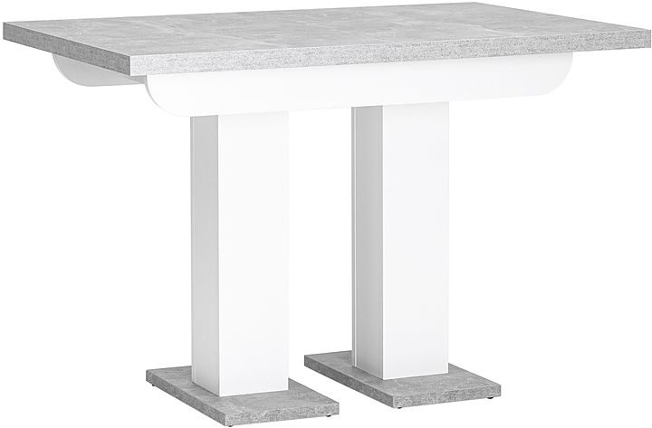 Стол Stool Group Clyde 110-166*75 раскладной бетон/белый