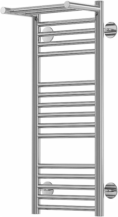 Полотенцесушитель водяной Terminus Аврора 16П Ду 25 (1/2") 30х78 см, с полочкой, нижнее подключение
