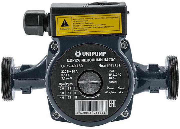 Насос циркуляционный Unipump CP 25-40 180