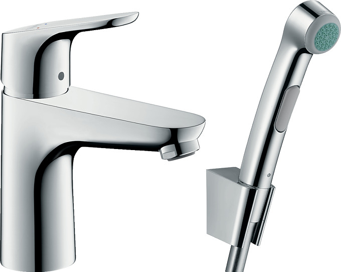 Смеситель для раковины с гигиеническим душем Hansgrohe Focus 31927000